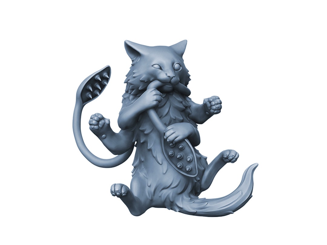 Baby Displacer Beast Kitten Dnd Miniature 32mm Scale - Etsy