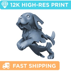 Knippert puppy | Baby Blink-hond | DnD Mini - Rollenspelminiatuur - D&D Pathfinder Fantasy RPG Mini - Hoge kwaliteit print voor gaming op tafel