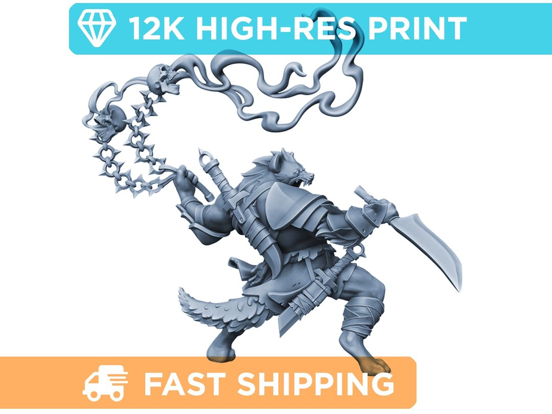 Gnoll Flind | Dnd Mini - Role Playing Miniature - D&D Pathfinder ...