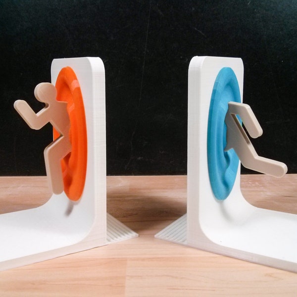 Set of Portal Bookends - 3D Printed