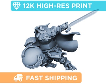 Owlfolk Knight | Owl Folk | DnD Mini - Role Playing Miniature - D&D Pathfinder Fantasy Mini - High Quality Resin Print for Tabletop Gaming