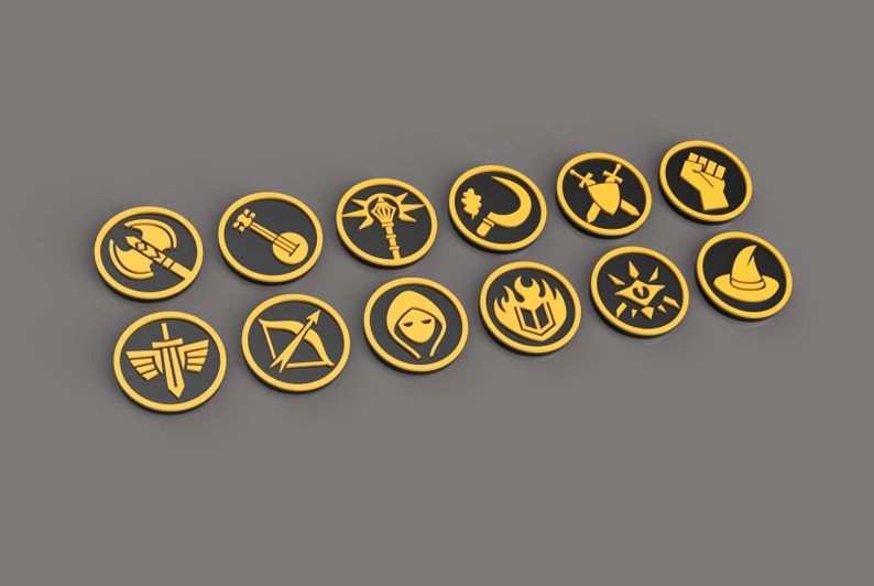 Rust Token 5e Dnd Character Class Tokens: 5E Tabletop Gaming (3D Printable STL ...