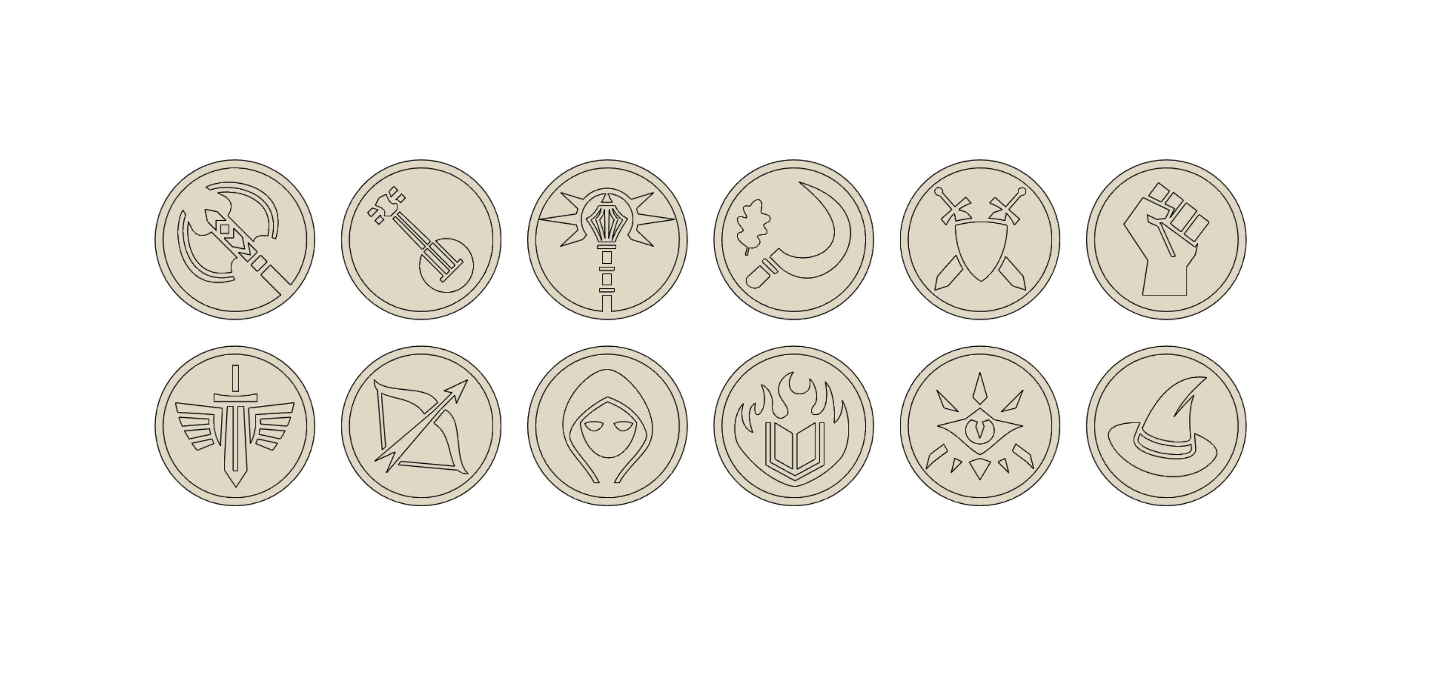 DND tokens by danya, Download free STL model