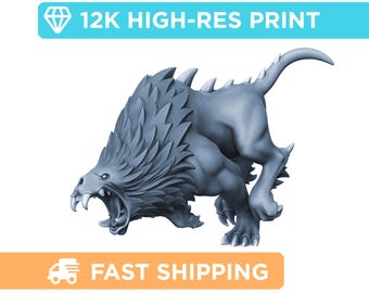Warhound 2 | Hound of War | DnD Mini - Role Playing Miniature - D&D Pathfinder Fantasy Mini - High Quality Resin Print for Tabletop Gaming