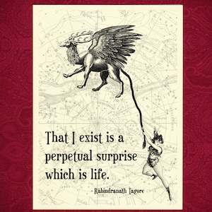 Existe - Carte de voeux - anniversaire surprise vie mystère ami amitié heureux merveille merveilleux anniversaire steampunk constellation acrobate