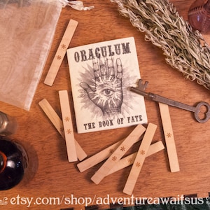 Oraculum - Gioco da salotto vittoriano magia oracolo magico divinazione cartomante destino futuro vintage steampunk immaginazione destino larp prop
