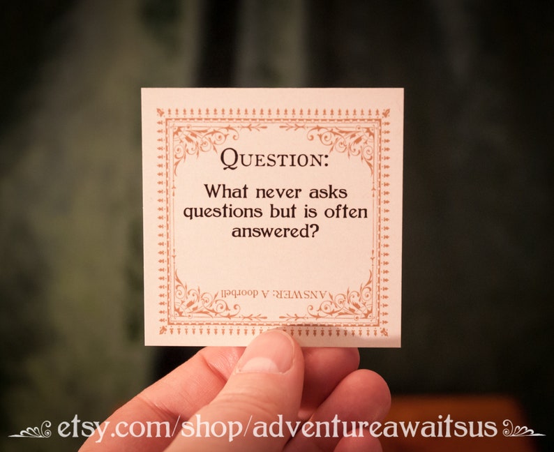 More Riddles fits in Riddle Box laser engraved wood box Etsy