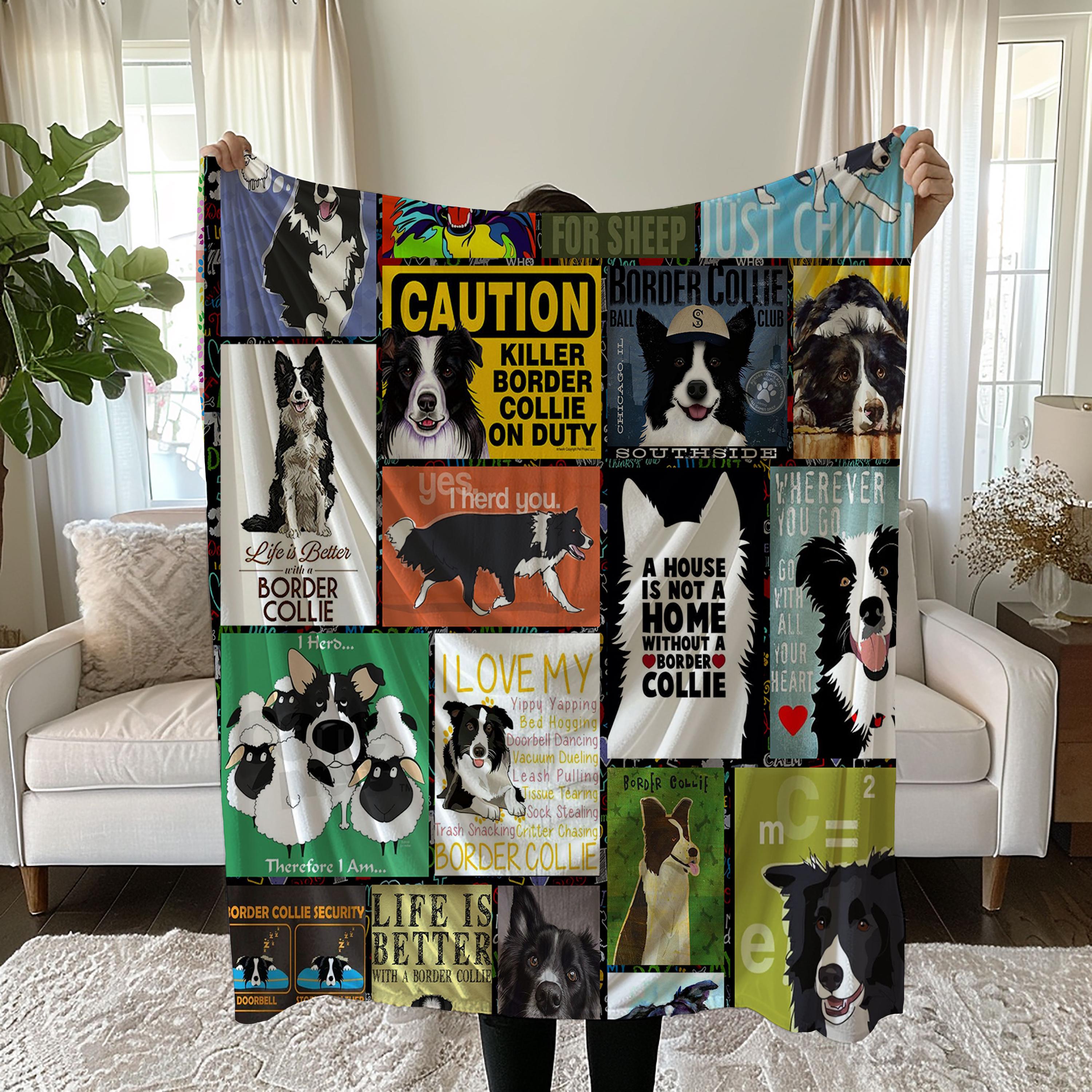 Border Collie Throw Etsy Canada