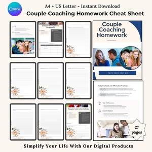 Couples Therapy Homework, Relationship Coaching Templates, Couples Counseling Tools, Communication Skills for Couples, Printable Worksheet