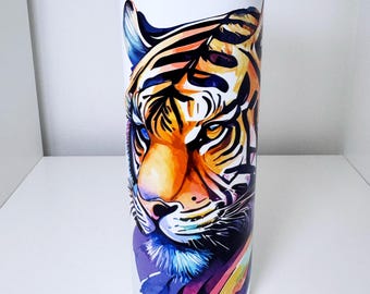 Tiger Travel Mug: Insulated Stainless Steel Tumbler, 20oz