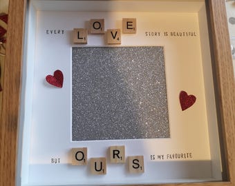 love story photo frame - valentines day frame - valentines day gift - wedding gift - anniversary gift - couple pictures - gifts for couples