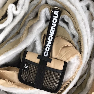 Pocket wallet made of recycled material