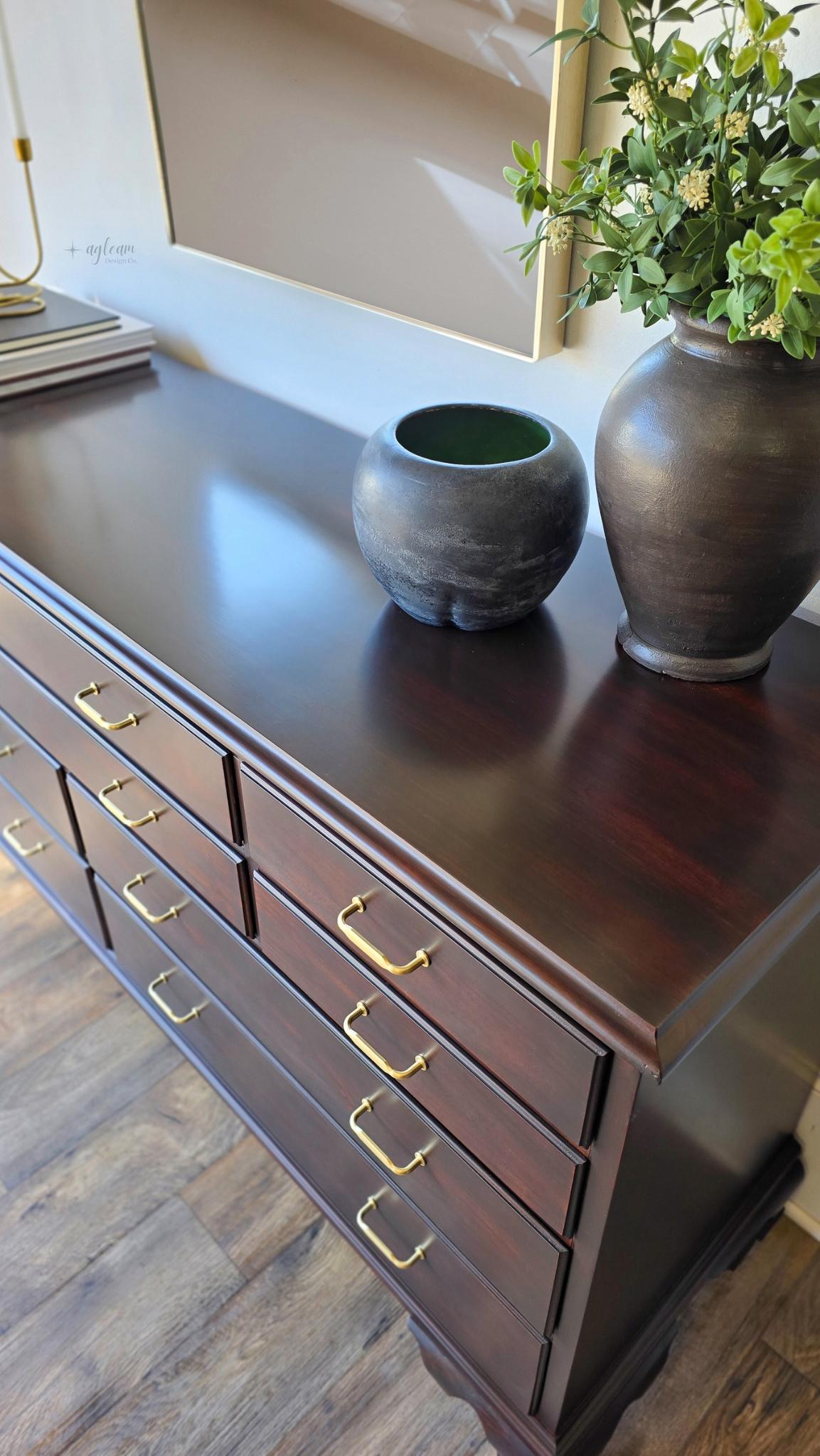 Vintage Henredon Dresser & Tallboy Set | Solid Wood | Refinished in ...