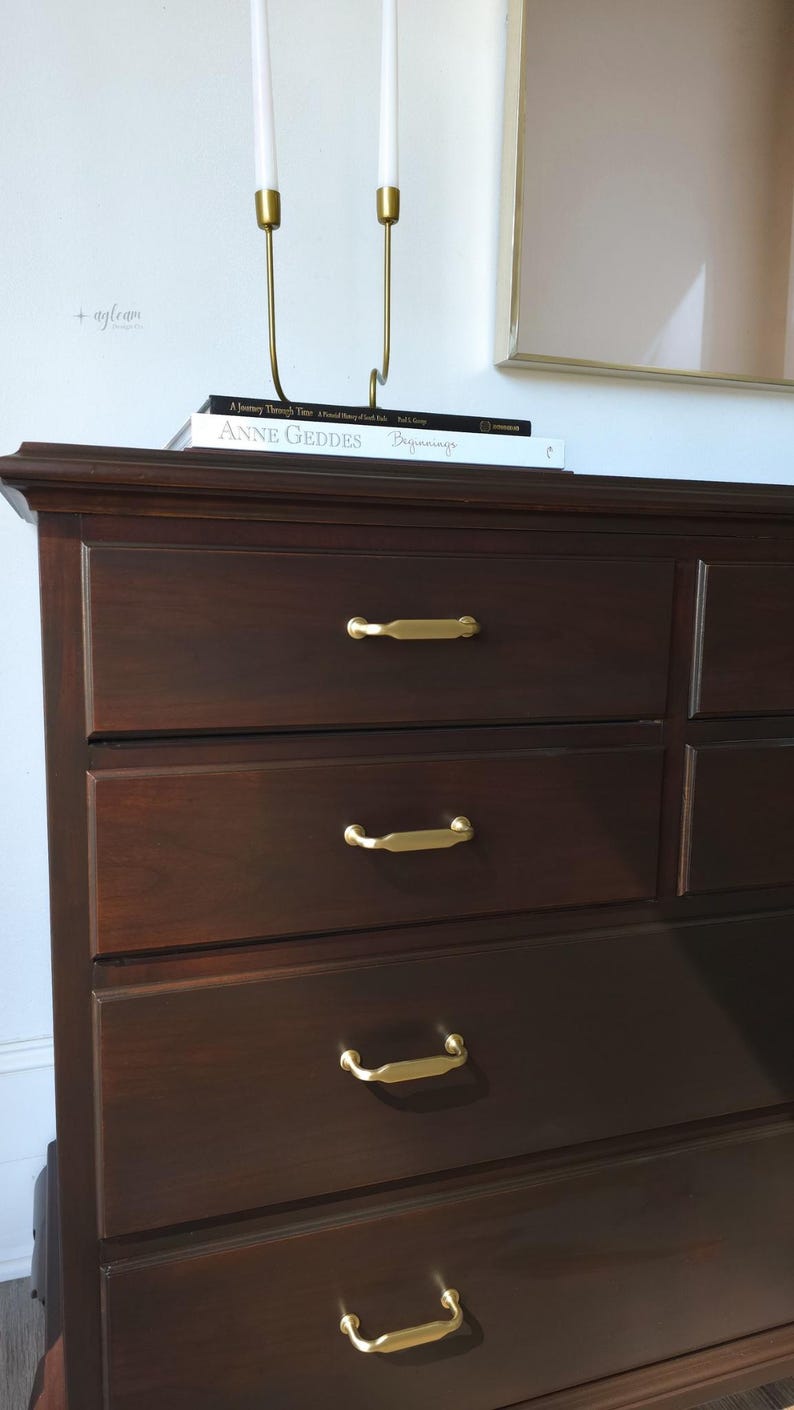 Vintage Henredon Dresser & Tallboy Set | Solid Wood | Refinished in ...