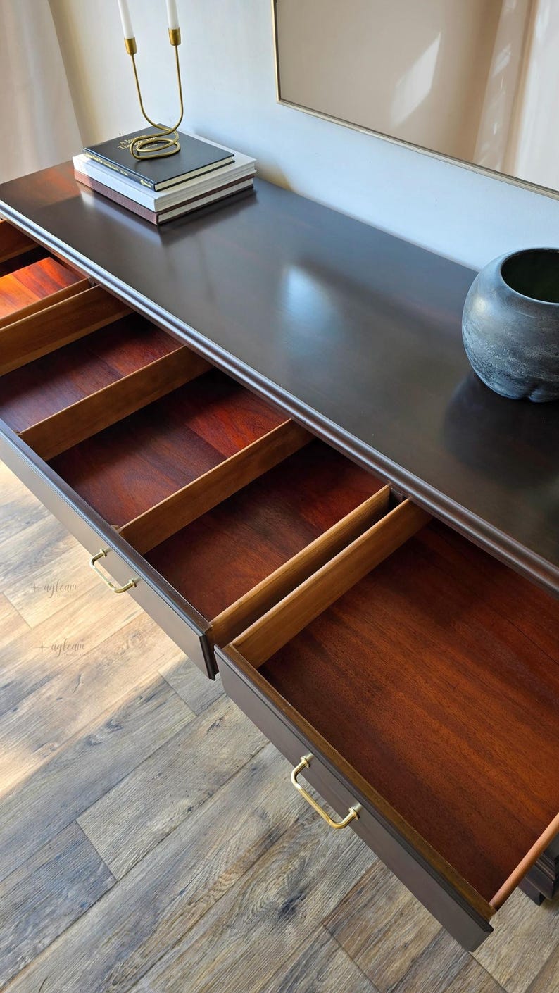 Vintage Henredon Dresser & Tallboy Set | Solid Wood | Refinished in ...