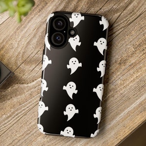 Cute Ghosts Design Phone Case for Halloween, Halloween Ghost Phone Case, Ghost, Cute Halloween Ghosts Phone Case, iPhone 15, iPhone 14