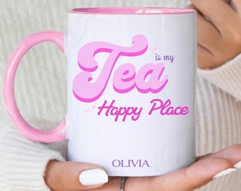 Cute Tea Lover Mug, Custom Gift for Best Friend , Tea Cup