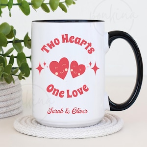 Anniversary Gift,Personalized Valentines Day Gift,Valentine&#39;s Day Mug,Couples Coffee Mug,Matching Mugs, Personalized Couple Mug, Couple Gift