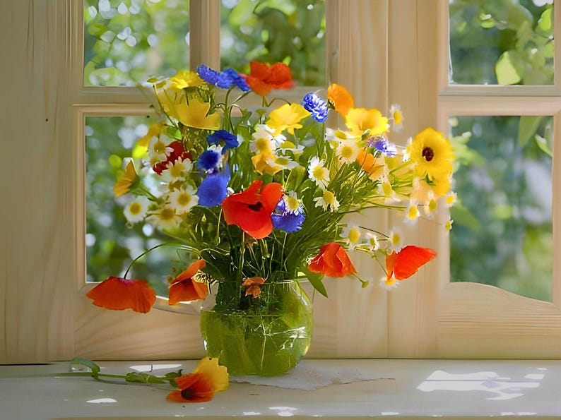 Izzie's Cut Flower Blend Heirloom Wildflower Seeds, Perennial & Annual Pollinator Mix image 9
