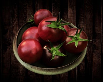 Heirloom Black Cherry Tomato Seeds - Organic, Non-GMO