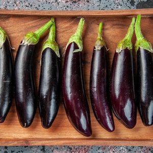 Fingerling Mix Eggplant Heirloom Seeds - Good for Containers, Patio & Balcony, Organic, Non-GMO image 3