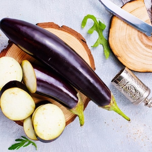 Fingerling Mix Eggplant Heirloom Seeds - Good for Containers, Patio & Balcony, Organic, Non-GMO image 7