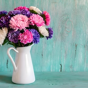 Powder Puff Aster Flower Seeds: Heirloom, Easy to Grow, Pollinator Friendly image 1