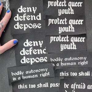 misprint patches | diy punk fashion accessory