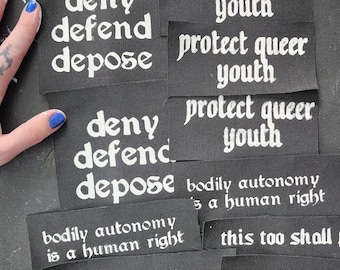 misprint patches | diy punk fashion accessory