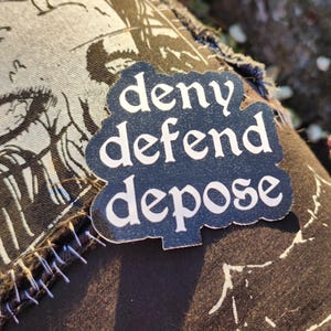 verweigern ablegen | wasserfester wetterfester Aufkleber