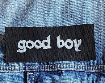 good boy sew on patch | diy punk fashion accessory
