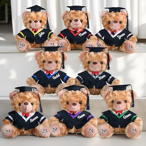 Grad Stuffed Animal,Gift For Graduates,Personalized Graduation Bear,Custom Grad Gifts,Graduation Keepsake,Bear Embroidered,Custom Grad Teddy