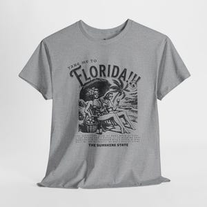 Florida Vintage Style Unisex Heavy Cotton Tee, FL Song Inspired T-Shirt, Retro Florida Shirt, Vintage Florida Tee, Florida Souvenir Shirt,