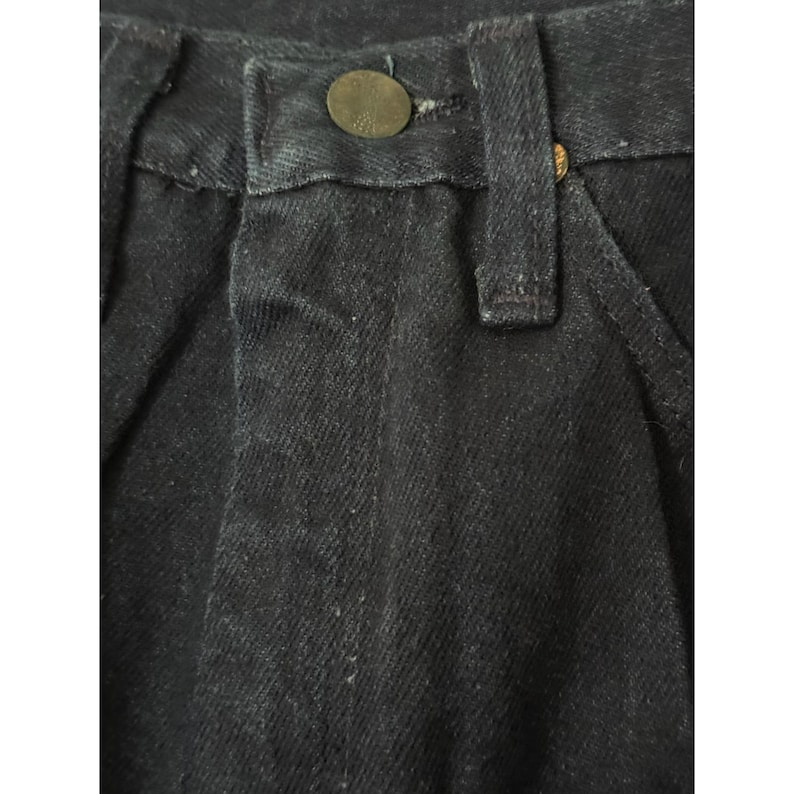 Jean Wrangler vintage 14 MWZ coupe cowboy fuselé bleu indigo TN-O image 7