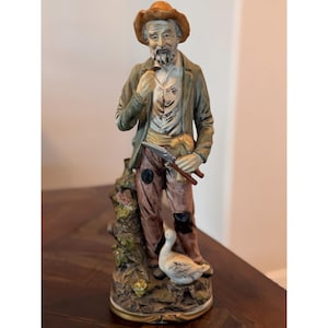 Capodimonte Man With Dog - Etsy