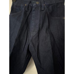 Jean Wrangler vintage 14 MWZ coupe cowboy fuselé bleu indigo TN-O image 5