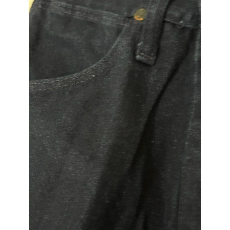Jean Wrangler vintage 14 MWZ coupe cowboy fuselé bleu indigo TN-O image 8