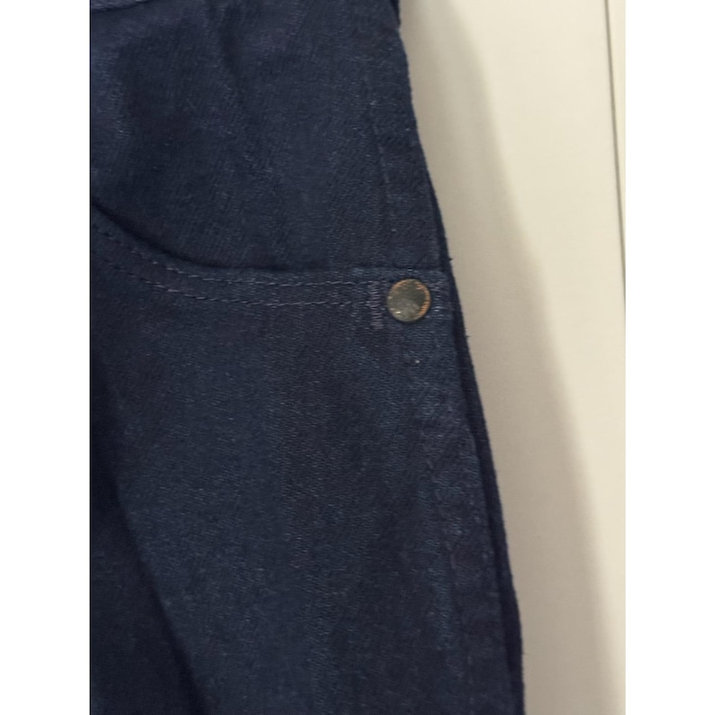 Jean Wrangler vintage 14 MWZ coupe cowboy fuselé bleu indigo TN-O image 6