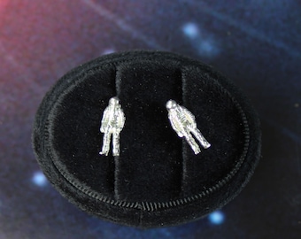 Silver Astronaut: Out of this World Mix and Match Stud earring in sterling Silver - Sold Individually