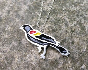 Red-Winged Blackbird Necklace