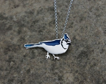 Blue Jay Necklace