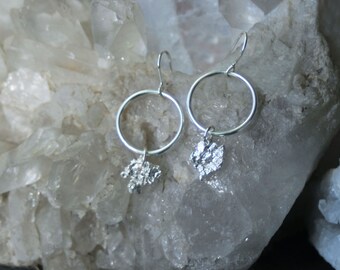 Deep Freeze: Snow Drift Hoop Earrings