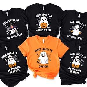 Disney Most Likely To Halloween Shirt,40 Quotes Group Halloween Shirt,Cute Ghost Mickey, Spooky Group Shirt, Pumpkin Season Shirt D1LI16