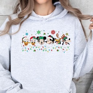 Disney Christmas Shirt, Disney Mickey Santa Christmas Shirt, Christmas Party Shirt, Disneyland Trip Shirt, Christmas Women&#39;s shirt