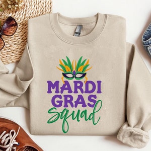 Mardi Gras Squad Sweatshirt: Louisiana Party Shirt