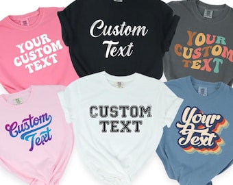 Custom Text Shirt: Personalized Logo, Photo, Family Matching Shirt