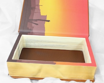 Classic Westerns Hollow Book Box Storage Safe Handmade Out Of a Real Book Great Gift Groomsmen Western Zane Grey - READY To SHIP - SALE