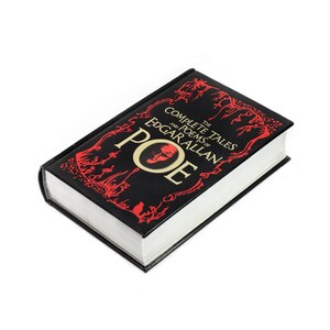 Edgar Allan Poe Hollow Book Box Duża bezpieczna książka Ręcznie robiona Tajne przechowywanie Opowieści Wiersze Sejf na pieniądze Poezja Prezent Drużbowie Czarny - ZAMÓWIENIE NIESTANDARDOWE