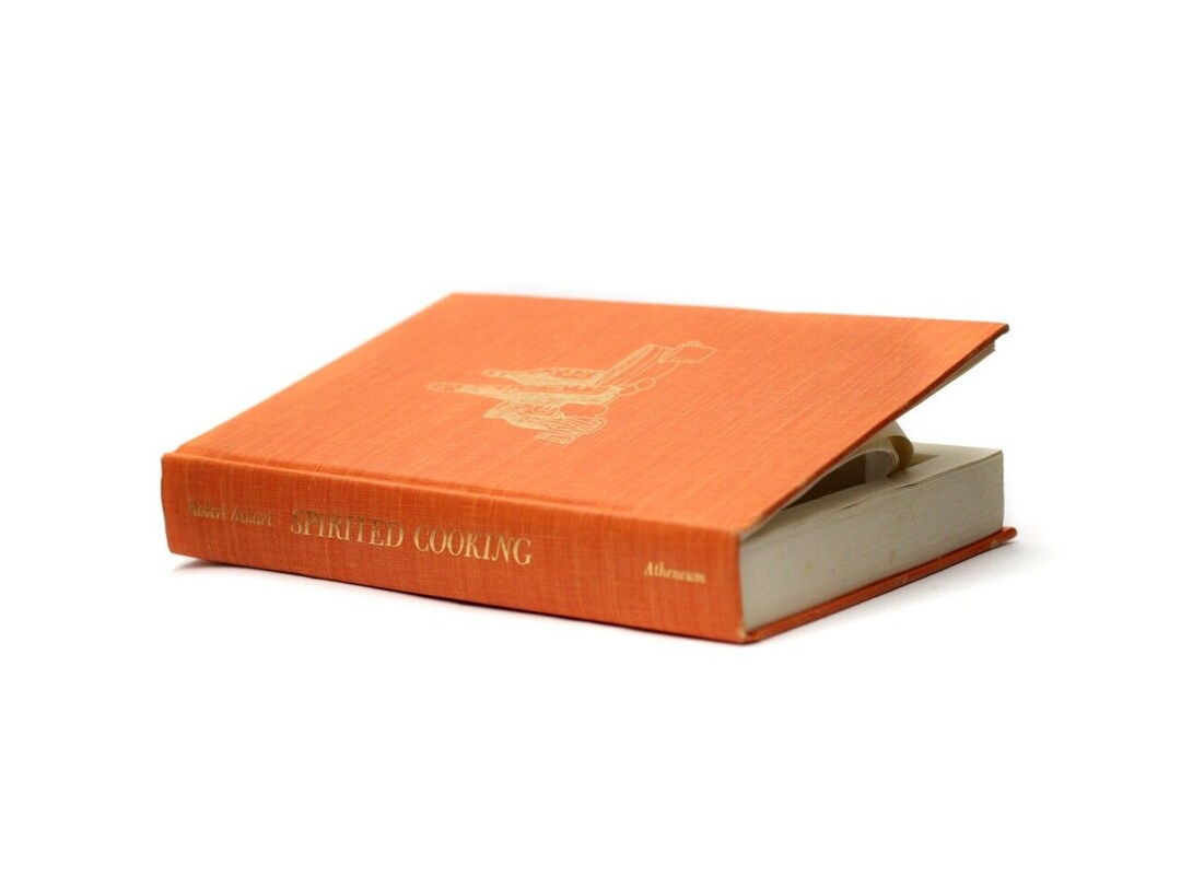 Large Hollow Book Box Secret Storage spirited Cooking Orange Cookbook