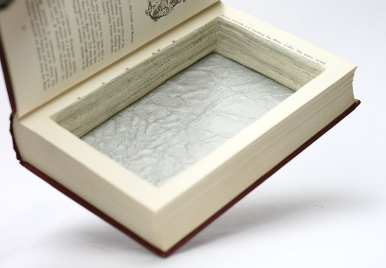 Encyclopedia Of Wine Hollow Book Secret Stash Box Book Safe Large Groomsmen Bridesmaid Wedding Gift Box CUSTOM ORDER image 2